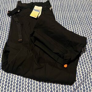 Code happy black scrubs pants